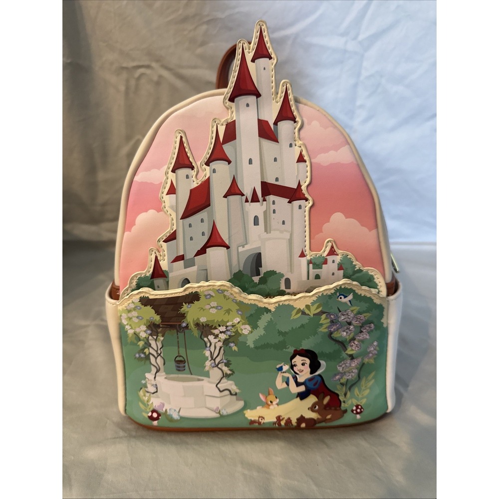 Loungefly Disney Snow White Castle Series Mini Backpack NWT